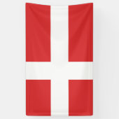 Deense vlag spandoek (Verticaal)