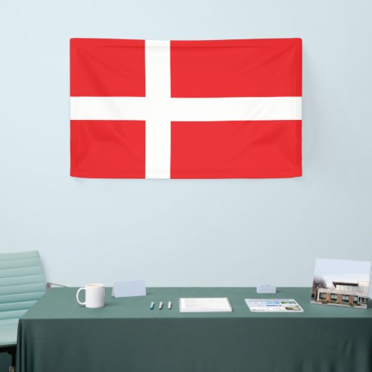 Deense vlag spandoek (Beurs)