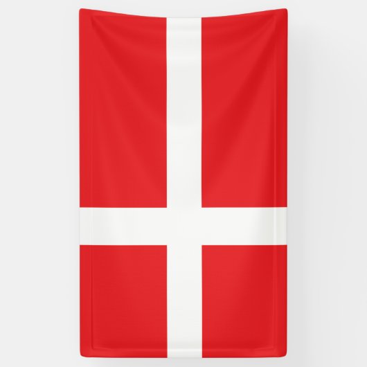 Deense vlag spandoek (Verticaal)