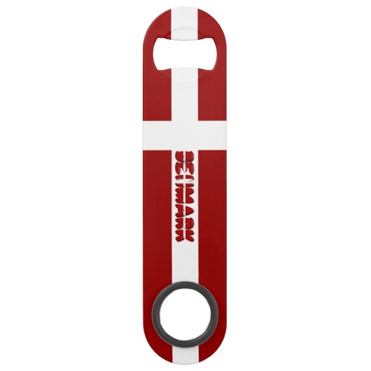 Deense vlag speed flessenopener (Achterkant)