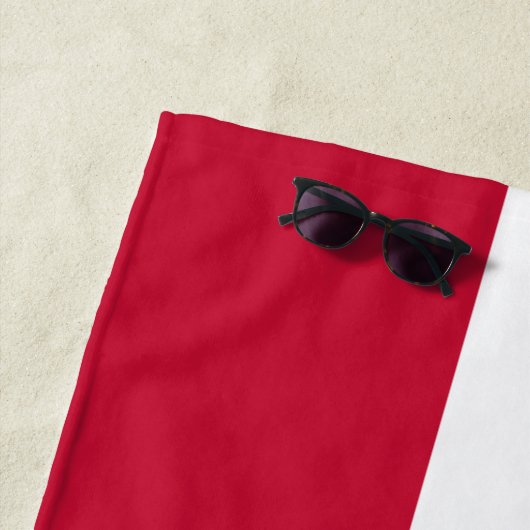 Deense vlag strandlaken (In situ)