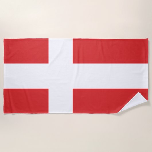 Deense vlag strandlaken (Voorkant)