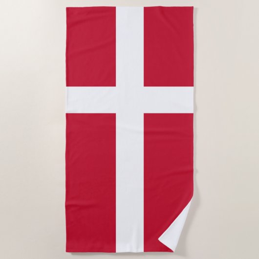 Deense vlag strandlaken (Voorkant)