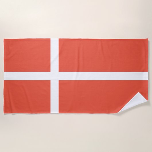 Deense vlag strandlaken (Voorkant)
