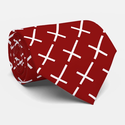 Deense vlag stropdas (Opgerold)