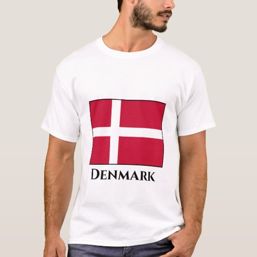 Deense vlag t-shirt (Voorkant)