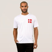 Deense vlag t-shirt (Voorkant volledig)