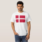 Deense vlag t-shirt (Voorkant volledig)