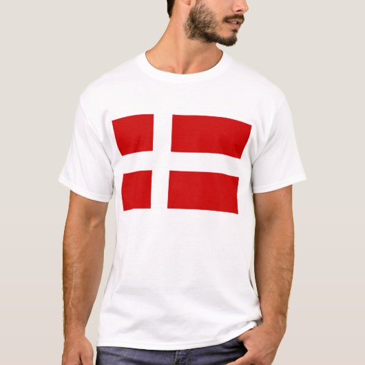Deense vlag t-shirt (Voorkant)