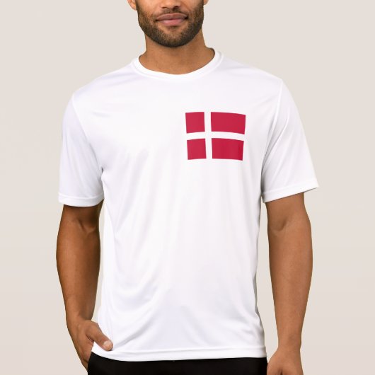 Deense vlag t-shirt (Voorkant)