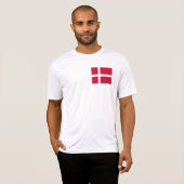Deense vlag t-shirt (Voorkant volledig)