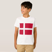 Deense vlag t-shirt (Voorkant volledig)