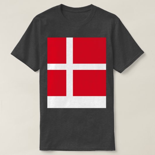 Deense vlag t-shirt (Design voorkant)
