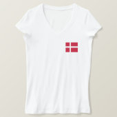 Deense vlag t-shirt (Design voorkant)