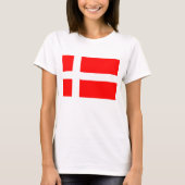 Deense vlag T-shirt (Voorkant)