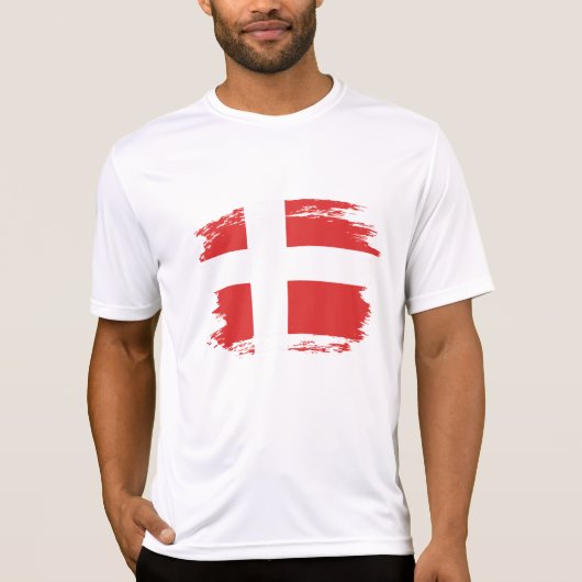 Deense vlag t-shirt (Voorkant)