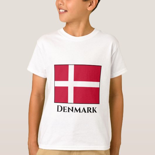 Deense vlag t-shirt (Voorkant)