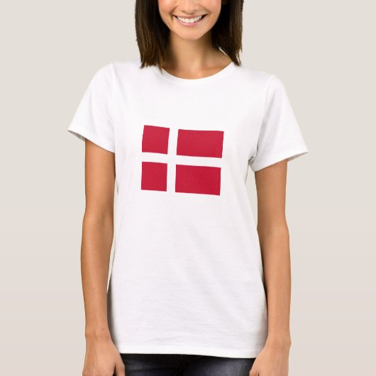 Deense vlag t-shirt (Voorkant)