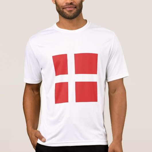 Deense vlag t-shirt (Voorkant)