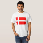 Deense vlag T-shirt (Voorkant volledig)