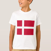 Deense vlag t-shirt (Voorkant)