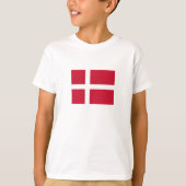 Deense vlag t-shirt (Voorkant)