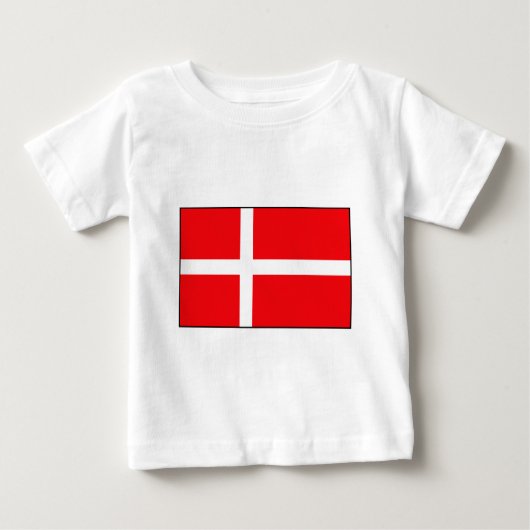 Deense vlag T-shirts en cadeaus (Voorkant)