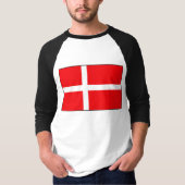Deense vlag T-shirts en cadeaus (Voorkant)