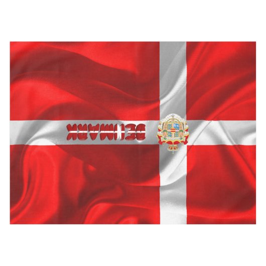 Deense vlag tafelkleed (Voorkant (Horizontaal))