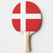 Deense vlag tafeltennisbatje (Voorkant)
