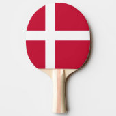 Deense vlag tafeltennisbatje (Achterkant)