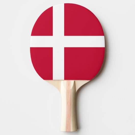 Deense vlag tafeltennisbatje (Voorkant)
