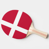 Deense vlag tafeltennisbatje (Zijkant)