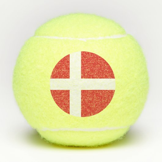 Deense vlag tennisballen (Voorkant)