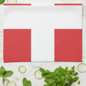 Deense vlag theedoek (Gevouwen)