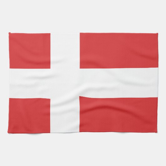 Deense vlag theedoek (Horizontaal)