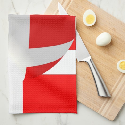 Deense vlag theedoek (Quarter Fold)