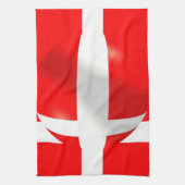 Deense vlag theedoek (Verticaal)
