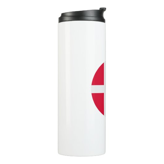 Deense vlag thermosbeker (Gedraaid links)