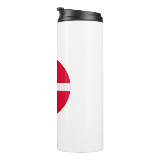 Deense vlag thermosbeker (Geroteerd rechts)