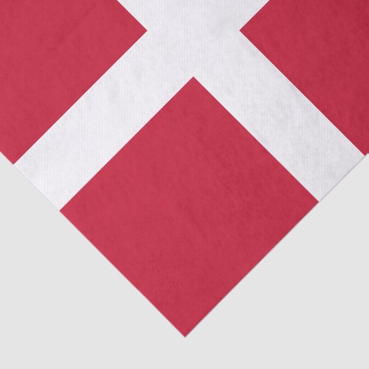 Deense vlag tissuepapier (Detail)