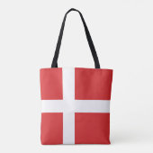 Deense vlag tote bag (Achterkant)