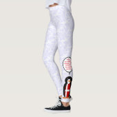 Deense Vlag Vakantie Ms. Penguin aan het praten Leggings (Links)