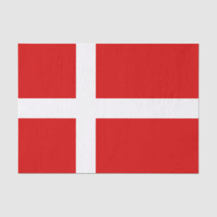 Deense vlag van Denemarken wrapping tissuepapier