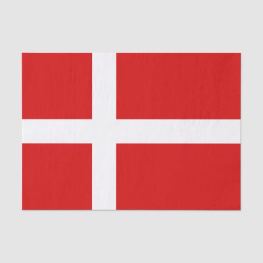 Deense vlag van Denemarken wrapping tissuepapier (Voorkant)