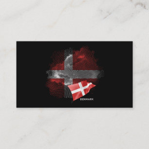 Deense vlag visitekaartje
