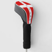 Deense vlag voor chauffeur golfheadcover (Schuin)