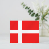Deense vlag voor Denen Briefkaart (Staand voorkant)