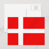 Deense vlag voor Denen Briefkaart (Voorkant / Achterkant)