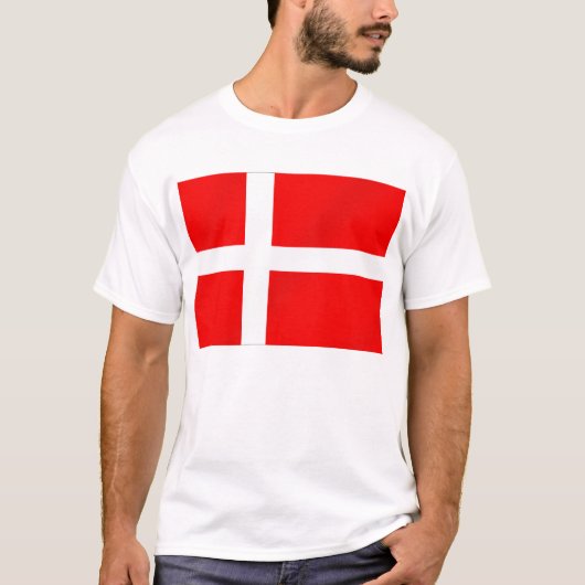 Deense vlag voor Denen T-shirt (Voorkant)